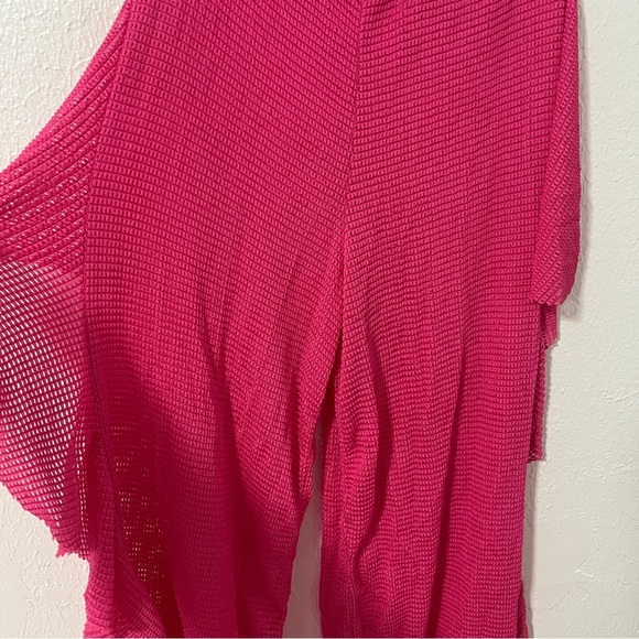 Women’s Size Small NWOT Chic Hot Pink Swimsuit and Coverup Pants Vacation Beach - Picture 4 of 9